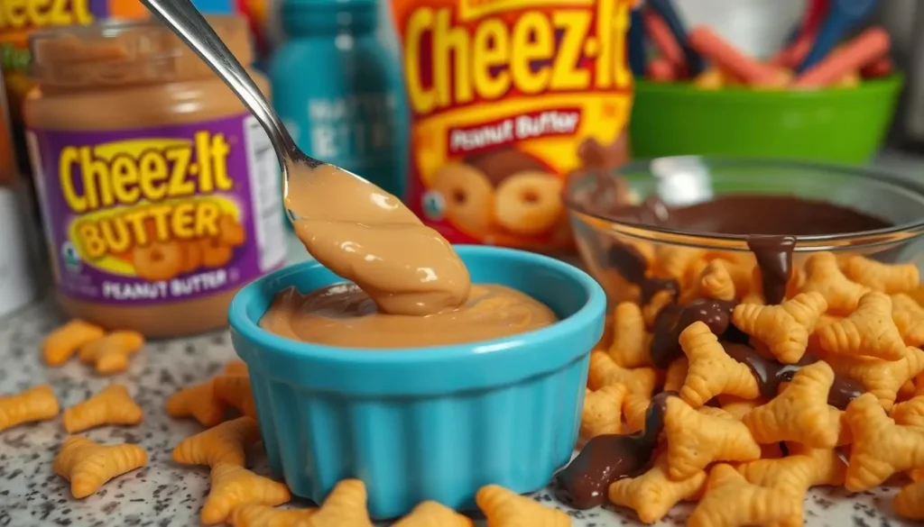 recipe for cheez it peanut butter and chocolate​